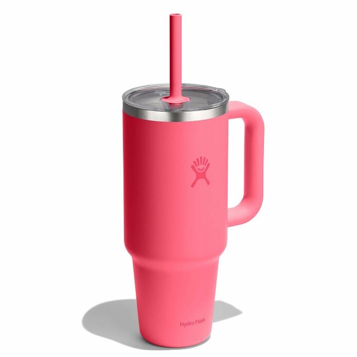 40-oz-travel-tumbler-m0 tt40pscc668-40-oz-travel-tumbler-clear-lid-popstar-pink-angled.jpg